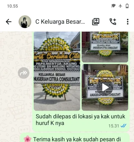 Pengiriman Papan Bunga Duka Cikarang Timur